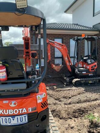 MINI EXCAVATOR FOR HIRE WITH OPERATOR